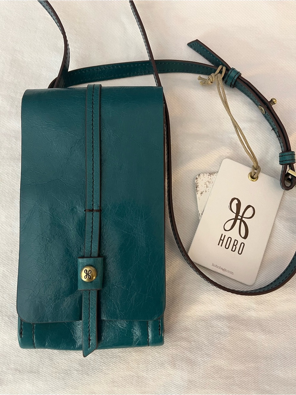 HOBO TOKEN BLUEGRASS Leather Crossbody Bag NWT